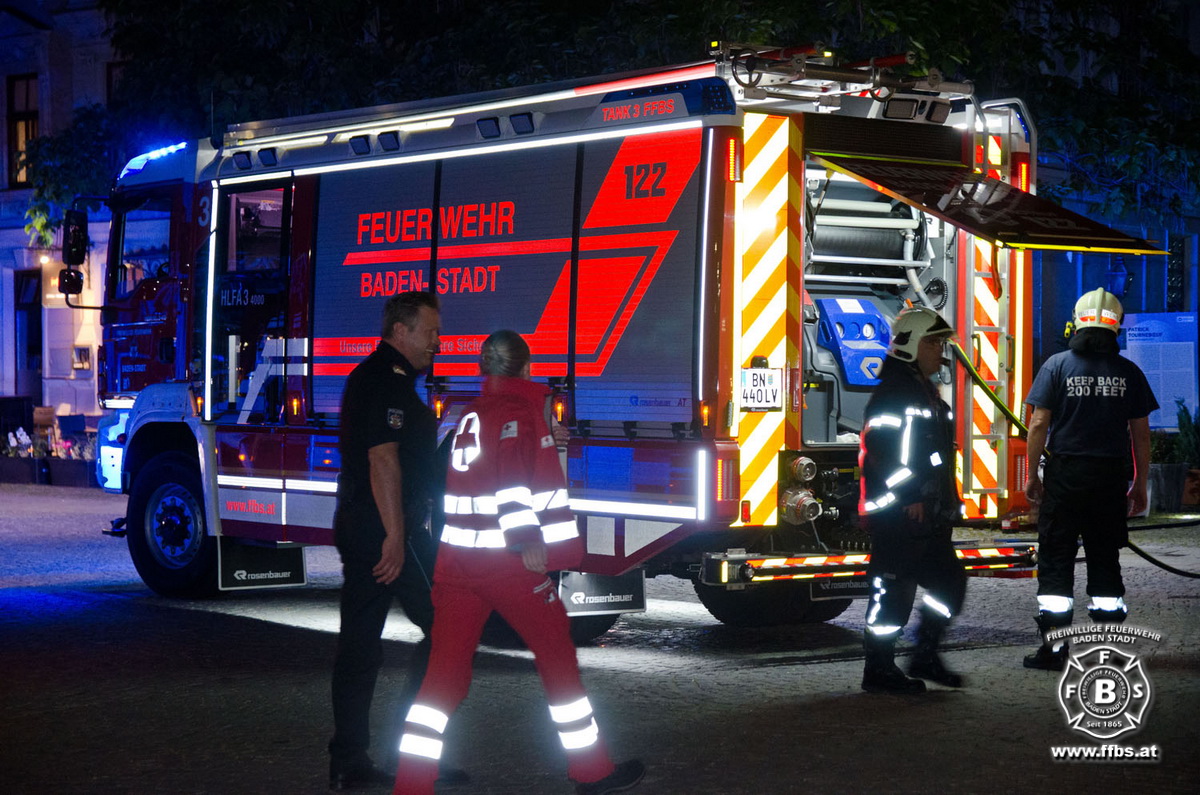 20190609 Brand Baden  Foto: Dominik Judt FF Baden-Stadt