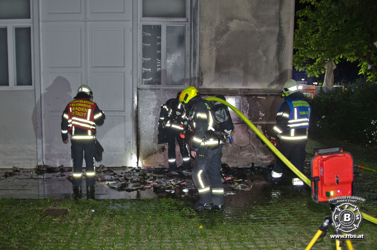 20190609 Brand Baden  Foto: Dominik Judt FF Baden-Stadt